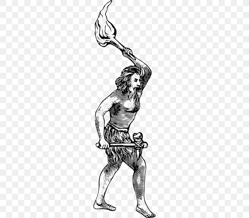 Caveman Drawing Paleolithic Clip Art, PNG, 360x720px, Watercolor, Cartoon, Flower, Frame, Heart Download Free