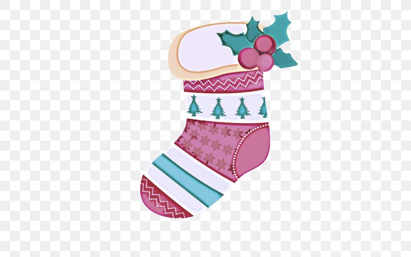 Christmas Stocking, PNG, 512x512px, Christmas Stocking, Baby Toddler Clothing, Christmas Decoration, Pink, Sock Download Free