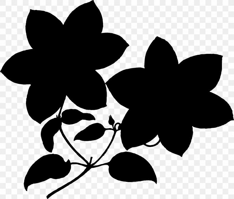 Clip Art Pattern Silhouette Leaf Flowering Plant, PNG, 4000x3397px, Silhouette, Black, Black M, Blackandwhite, Branching Download Free