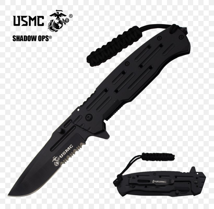 Hunting & Survival Knives Knife United States Marine Corps Serrated Blade, PNG, 800x800px, Hunting Survival Knives, Assistedopening Knife, Blade, Bowie Knife, Cold Weapon Download Free