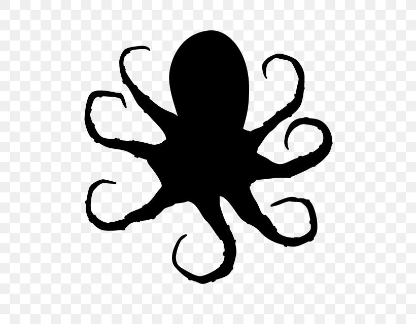 Octopus Silhouette Clip Art, PNG, 640x640px, Octopus, Art, Artwork, Black And White, Cephalopod Download Free