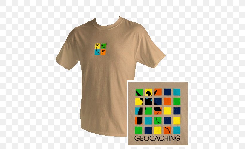 T-shirt Sleeve Geocaching Font, PNG, 500x500px, Tshirt, Brand, Clothing, Geocaching, Sleeve Download Free