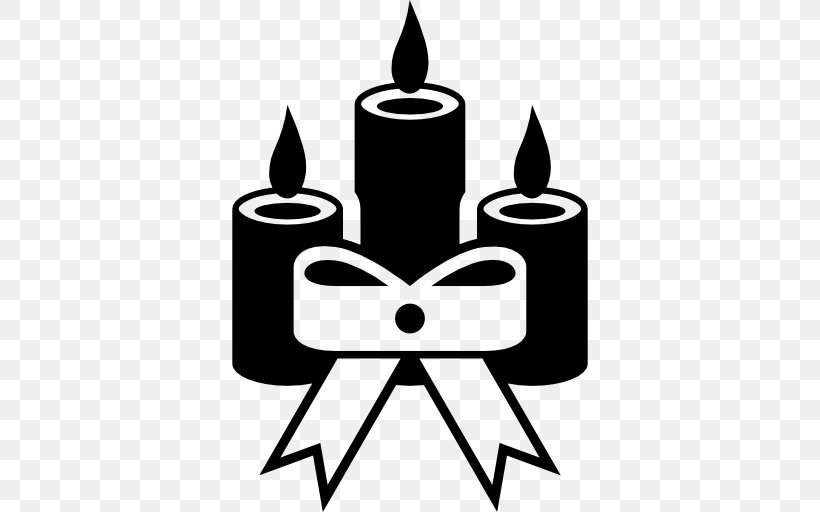 Decorationshape, PNG, 512x512px, Candle, Artwork, Black And White, Christmas, Christmas Tree Download Free