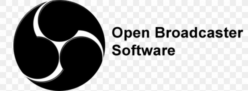Open Broadcaster Software Computer Software Free And Open-source Software Streaming Media, PNG, 1024x379px, Open Broadcaster Software, Black And White, Brand, Broadcasting, Computer Software Download Free