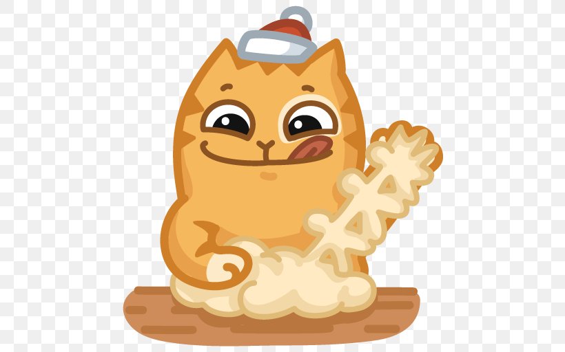 Telegram Peach Sticker Cat VK, PNG, 512x512px, Telegram, Cat, Chipmunk, Emoji, Food Download Free