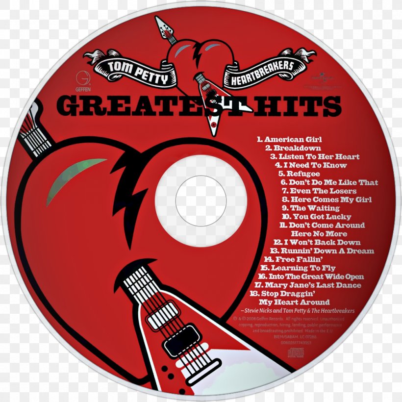Greatest Hits Tom Petty And The Heartbreakers Hard Promises Wildflowers Album, PNG, 1000x1000px, Watercolor, Cartoon, Flower, Frame, Heart Download Free