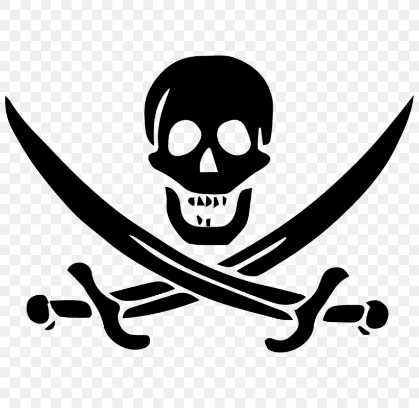 Jolly Roger Assassin's Creed IV: Black Flag Decal Sticker, PNG, 800x800px, Jolly Roger, Black And White, Buccaneer, Calico Jack, Decal Download Free