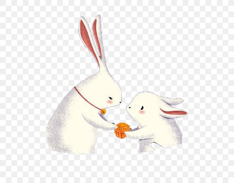 Cartoon Illustration Of Mid-Autumn Rabbit, PNG, 600x640px, Mooncake, Art, Beak, Bird, Cartoon Download Free