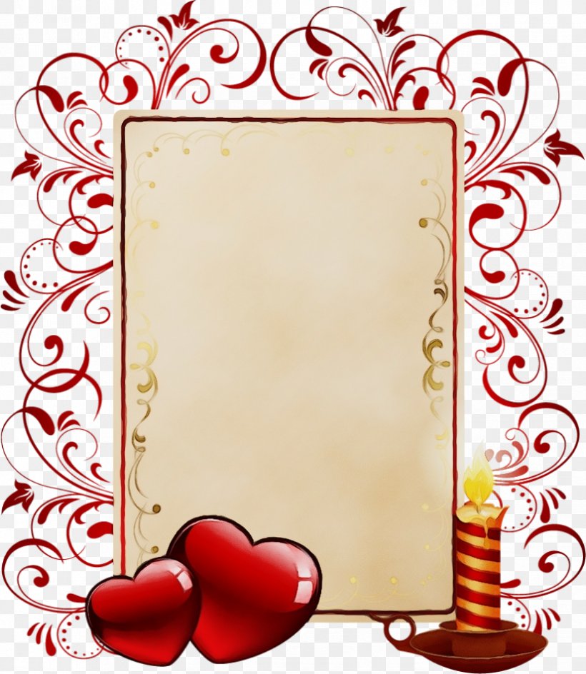 Picture Frame, PNG, 825x950px, Watercolor, Heart, Ornament, Paint, Picture Frame Download Free