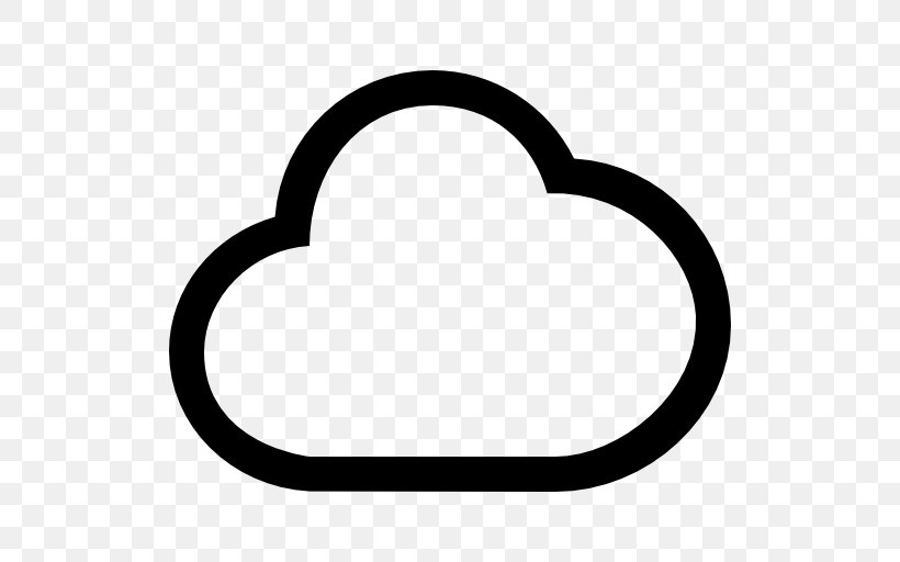 Cloud, PNG, 512x512px, Cloud, Area, Black, Black And White, Oval Download Free