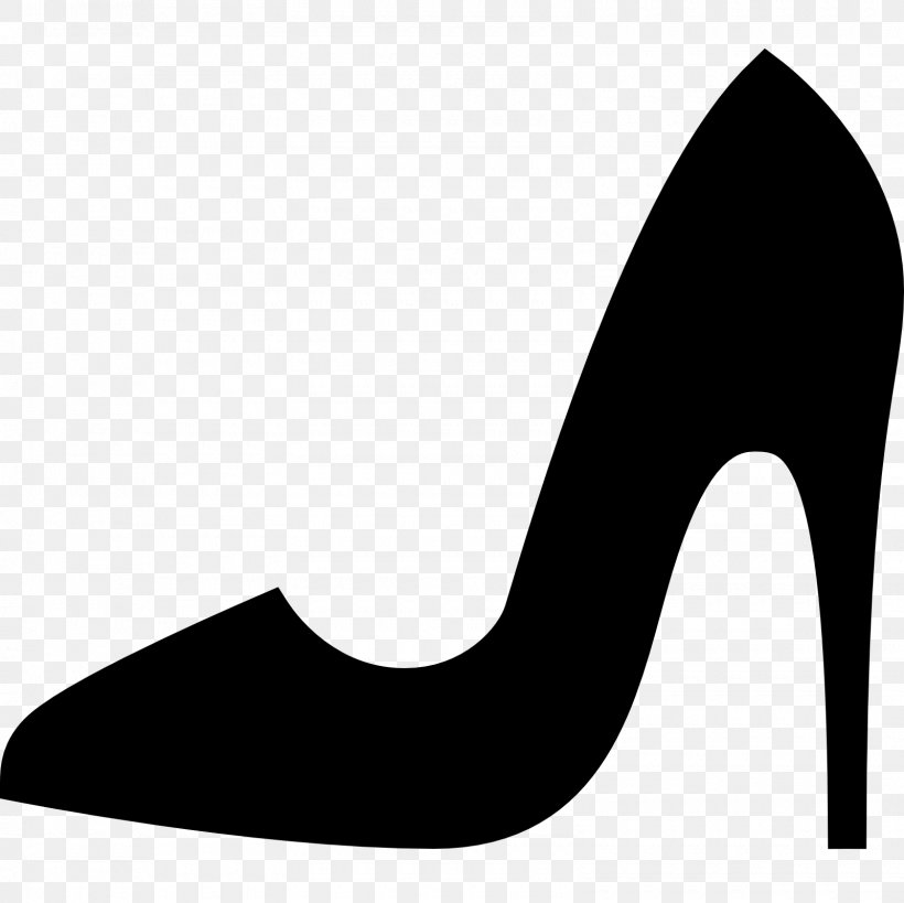 High-heeled Shoe Clip Art, PNG, 1600x1600px, Highheeled Shoe, Black, Black And White, Drawing, Footwear Download Free