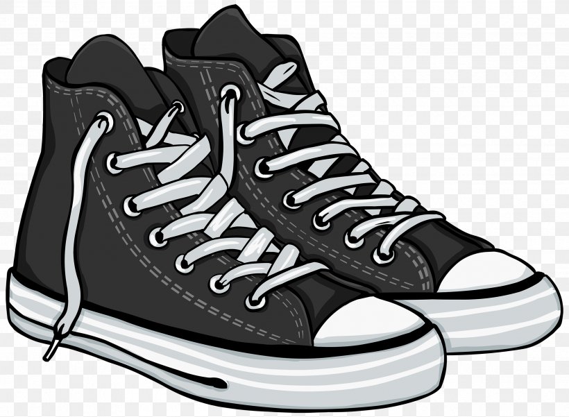 Shoe Sneakers Clip Art, PNG, 2500x1835px, Sneakers, Athletic Shoe, Black, Black And White, Boot Download Free