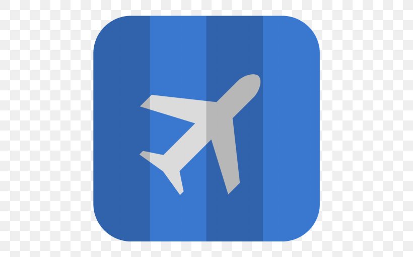 Airplane Aircraft, PNG, 512x512px, Airplane, Aircraft, Azure, Blue, Brand Download Free