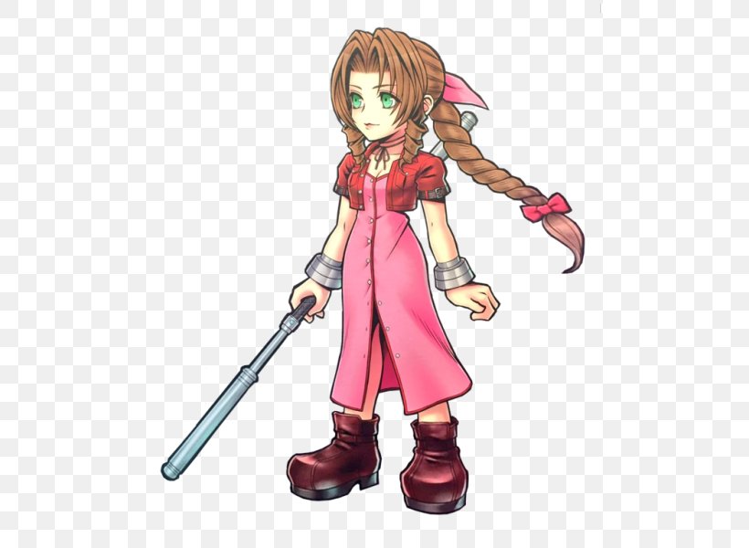 Dissidia Final Fantasy Dissidia 012 Final Fantasy Crisis Core: Final Fantasy VII Aerith Gainsborough, PNG, 500x600px, Watercolor, Cartoon, Flower, Frame, Heart Download Free