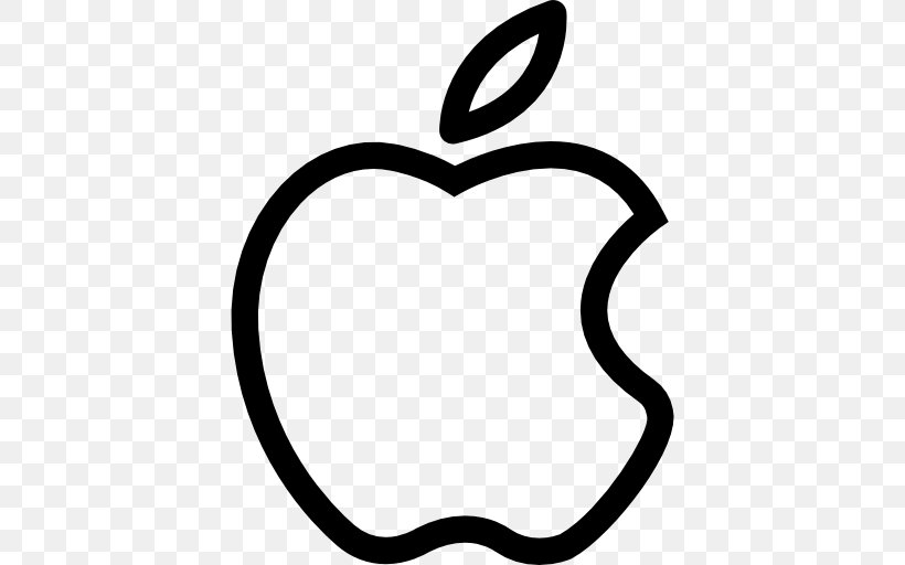 Apple Logo Clip Art, PNG, 512x512px, Apple, Area, Artwork, Black, Black And White Download Free