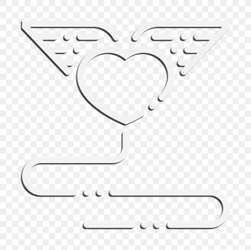 Heart Icon Angel Icon Love Icon, PNG, 1404x1396px, Heart Icon, Angel Icon, Blackandwhite, Emblem, Heart Download Free