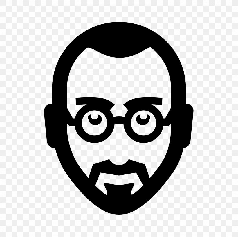 ICon: Steve Jobs Macintosh Apple Icon Image Format, PNG, 1600x1600px, Icon Steve Jobs, Apple, Black And White, Clip Art, Eyewear Download Free