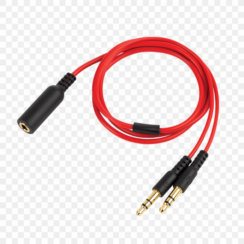 Microphone Splitter Digital Audio Sound Headphones, PNG, 2000x2000px, Microphone, Adapter, Audio, Cable, Coaxial Cable Download Free
