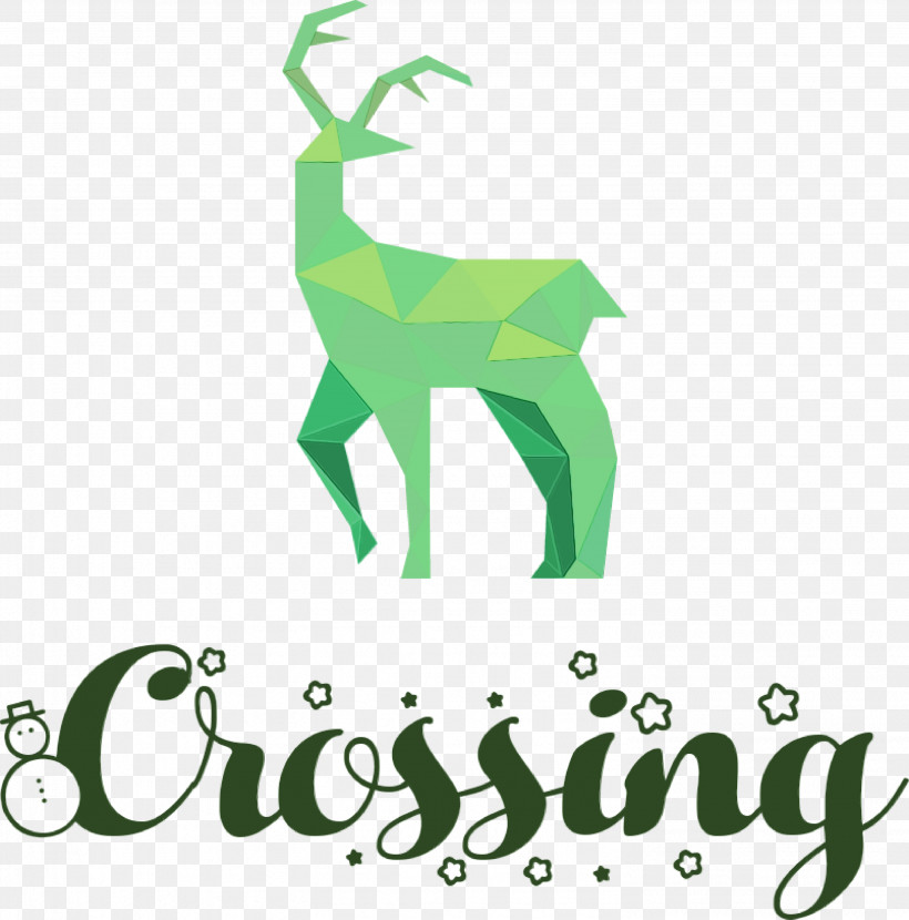Reindeer, PNG, 2963x3000px, Deer Crossing, Antler, Deer, Leaf, Logo Download Free