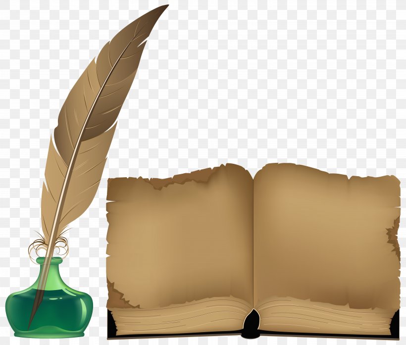 Book Quill Clip Art, PNG, 6160x5243px, Book, Feather, Ink, Pen, Quill Download Free