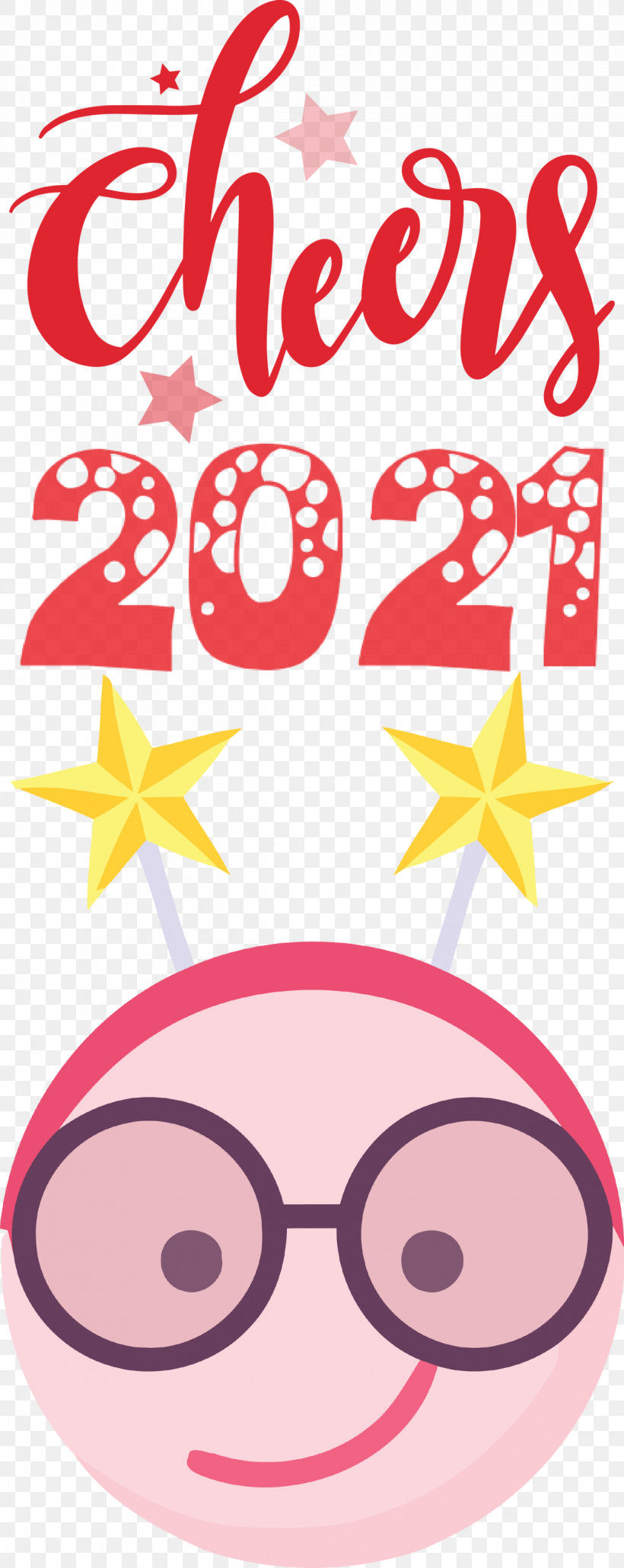 Cheers 2021 New Year Cheers.2021 New Year, PNG, 1194x3000px, Cheers 2021 New Year, Cartoon, Emoticon, Geometry, Happiness Download Free