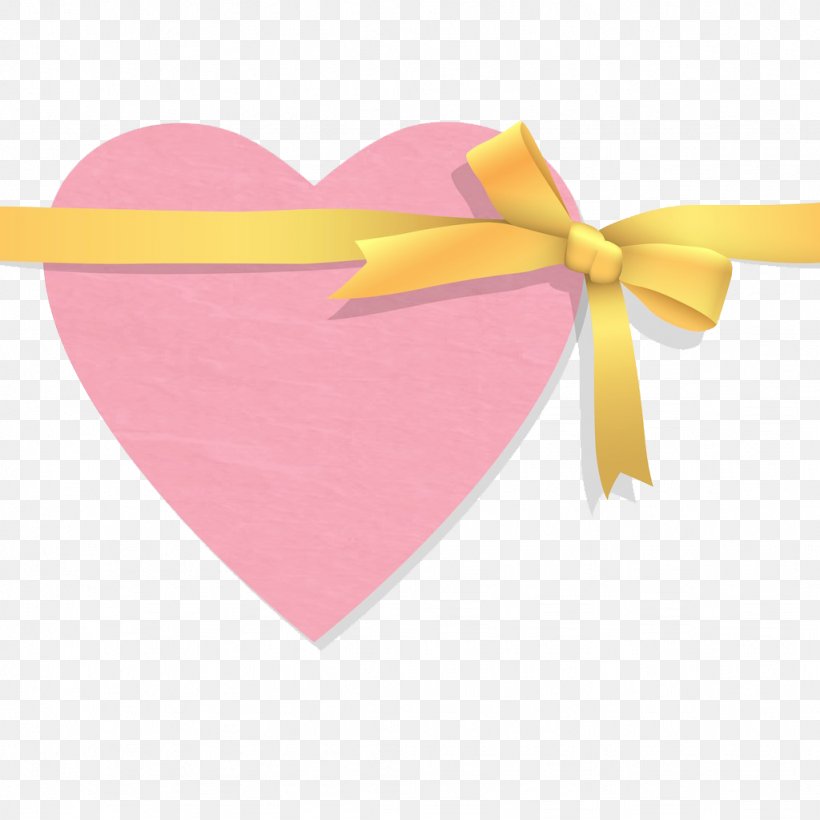 Heart Illustration, PNG, 1024x1024px, Heart, Love, Petal, Pink, Ribbon Download Free