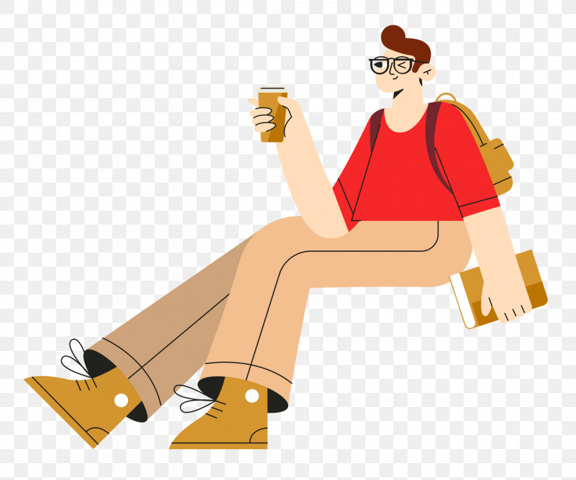 Man Sitting On Chair, PNG, 2500x2088px, Man, Angle, Cartoon, Catlike, Character Download Free