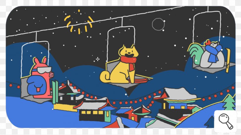 2018 Winter Olympics Google Doodle Olympic Games Pyeongchang County, PNG, 1920x1080px, Google Doodle, Art, Cartoon, Christmas, Doodle Download Free