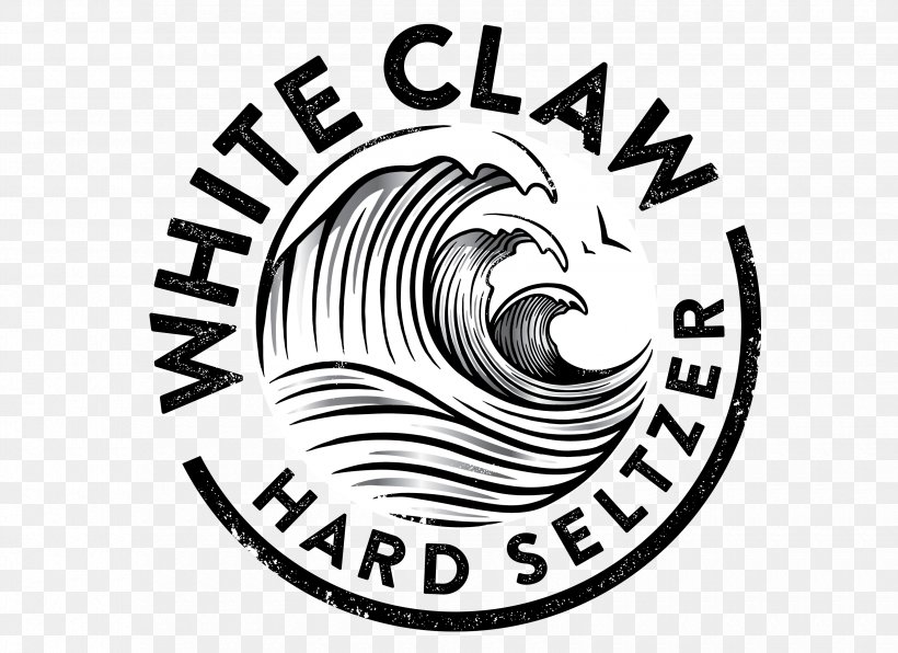 Beer White Claw Hard Seltzer Carbonated Water Logo Cider, PNG, 3300x2400px, Beer, Alcoholic Drink, Beer Brewing Grains Malts, Black And White, Brand Download Free