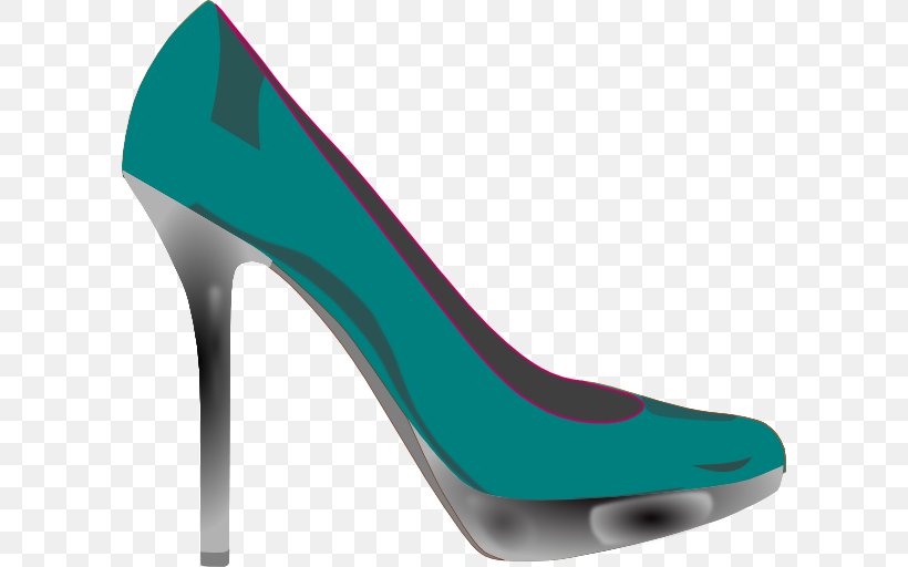 High-heeled Footwear Court Shoe Stiletto Heel Clip Art, PNG, 600x512px, Highheeled Footwear, Aqua, Basic Pump, Boot, Clothing Download Free