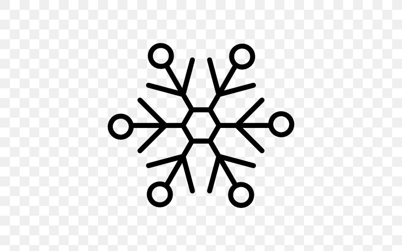 Icon Design Snowflake, PNG, 512x512px, Icon Design, Area, Black And White, Computer, Line Art Download Free