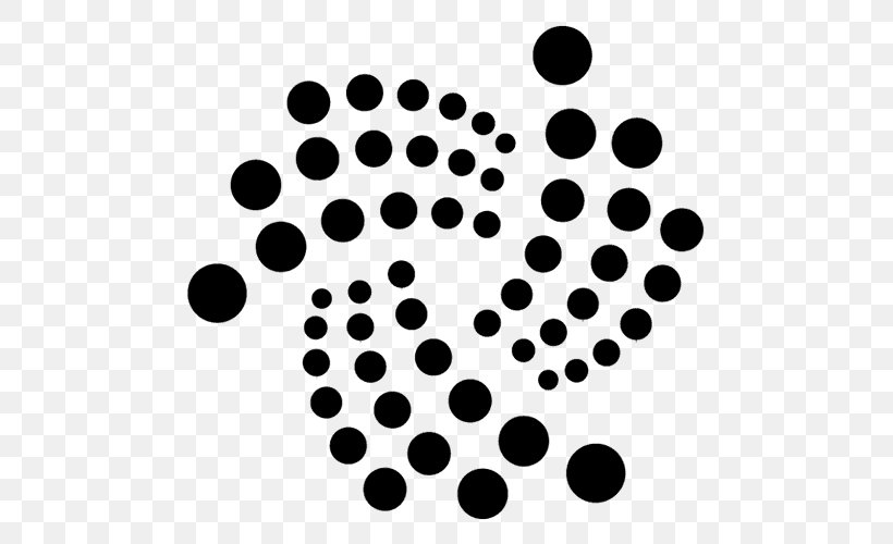 IOTA Cryptocurrency Blockchain Bitcoin Internet Of Things, PNG, 500x500px, Iota, Bitcoin, Black, Black And White, Blockchain Download Free