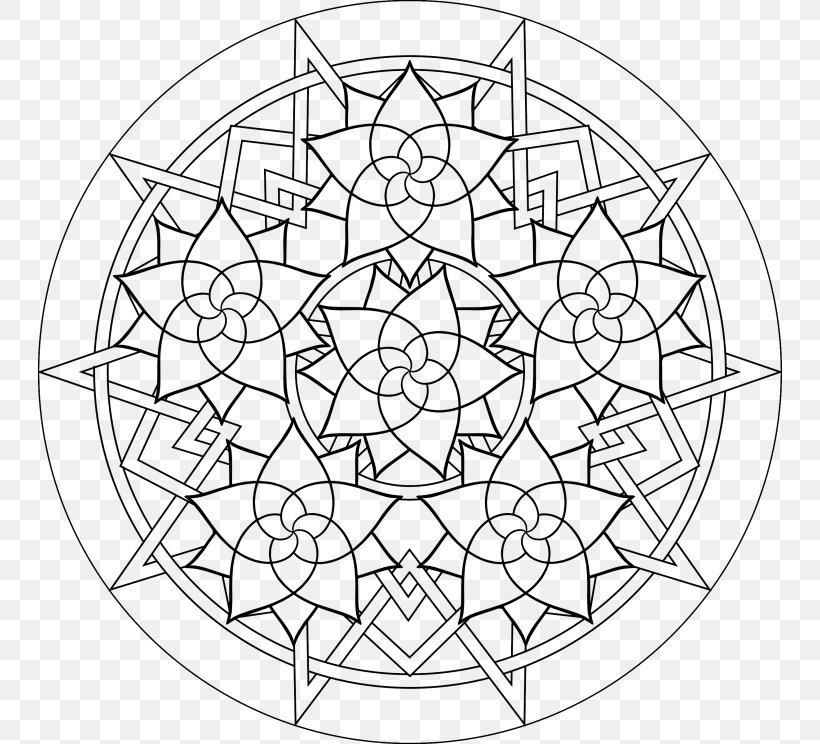 Mandala Coloring Book Child Meditation, PNG, 744x744px, Mandala, Adult, Area, Art, Arts Download Free