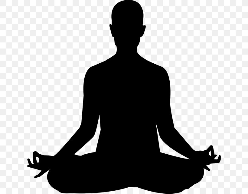 Meditation Mindfulness In The Workplaces Buddhism Clip Art, PNG, 640x640px, Meditation, Black And White, Buddhism, Buddhist Meditation, Chakra Download Free