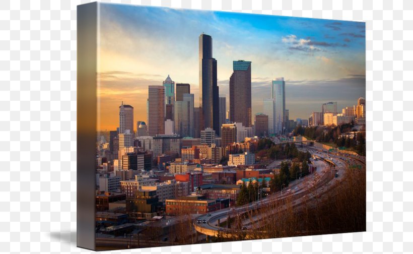 Skyline Kerry Park Olympia Cityscape, PNG, 650x504px, Skyline, Art, Canvas Print, City, Cityscape Download Free