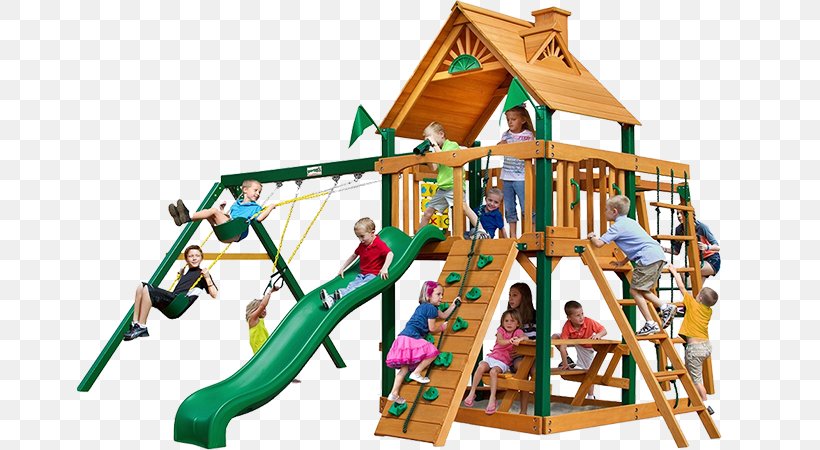 Swing Outdoor Playset Jungle Gym Gorilla Playsets Chateau II Playground Slide, PNG, 666x450px, Swing, Child, Chute, Game, Jungle Gym Download Free