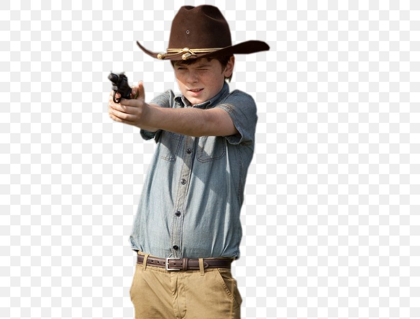 Chandler Riggs Carl Grimes The Walking Dead Daryl Dixon Rick Grimes, PNG, 487x623px, Chandler Riggs, Actor, Amc, Carl Grimes, Cowboy Hat Download Free
