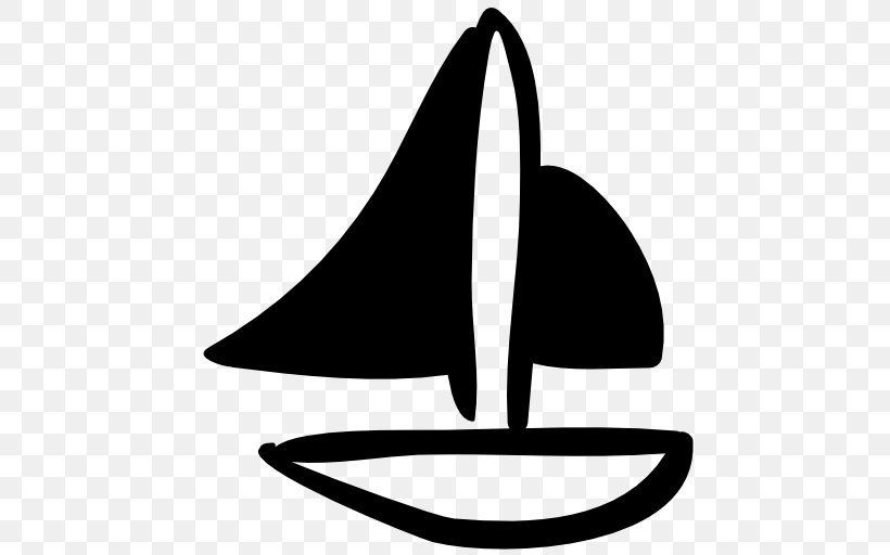 Sailboat Sailing Ship, PNG, 512x512px, Boat, Artwork, Black, Black And White, Maritime Transport Download Free