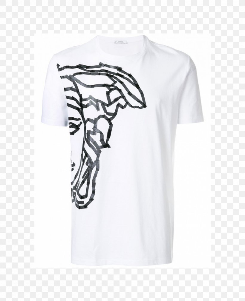T-shirt Crew Neck Polo Shirt Versace, PNG, 1000x1231px, Tshirt, Active Shirt, Black, Brand, Clothing Download Free