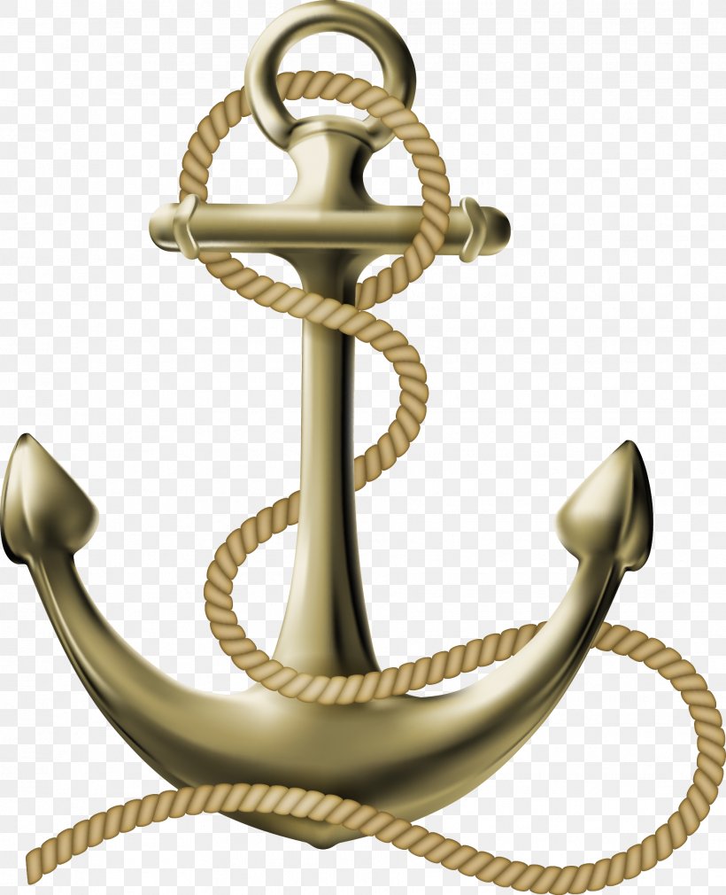 Anchor Rope Maritime Transport Clip Art, PNG, 1864x2296px, Anchor, Boat, Brass, Maritime Transport, Material Download Free