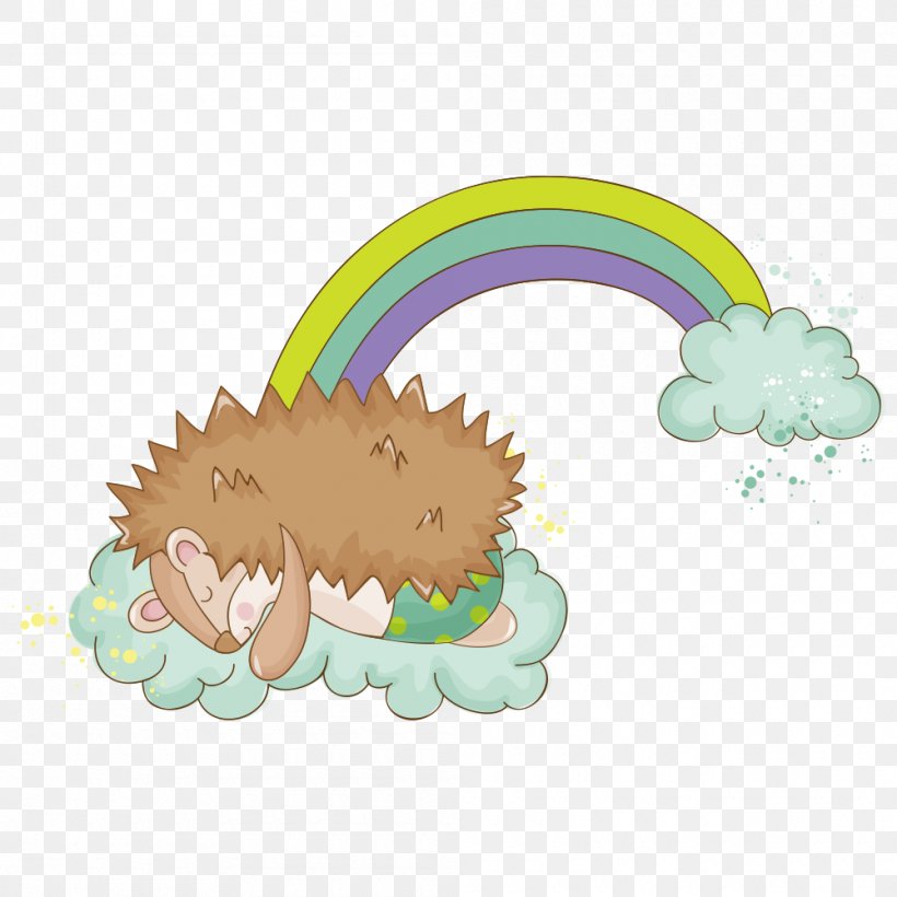 Hedgehog Cartoon Illustration, PNG, 1000x1000px, Hedgehog, Cartoon, Green, Organism, Photography Download Free