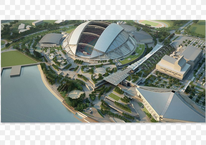 Singapore Sports Hub New Singapore National Stadium Kallang–Paya Lebar Expressway, PNG, 3508x2480px, Singapore Sports Hub, Aerial Photography, Architectural Engineering, Football, Kallang Download Free