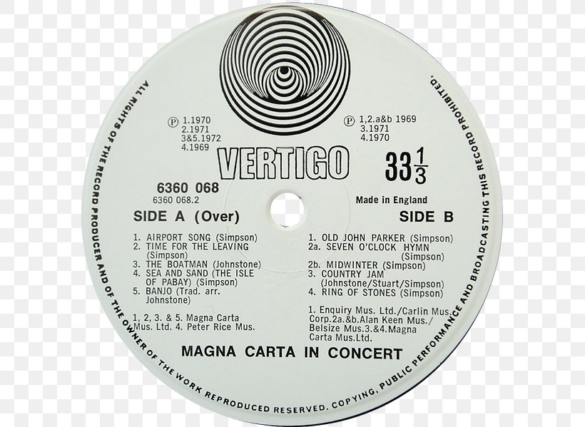Record Label Phonograph Record Compact Disc Vertigo Records Gentle Giant, PNG, 592x599px, Record Label, Album, Compact Disc, Data Storage Device, Elektra Records Download Free