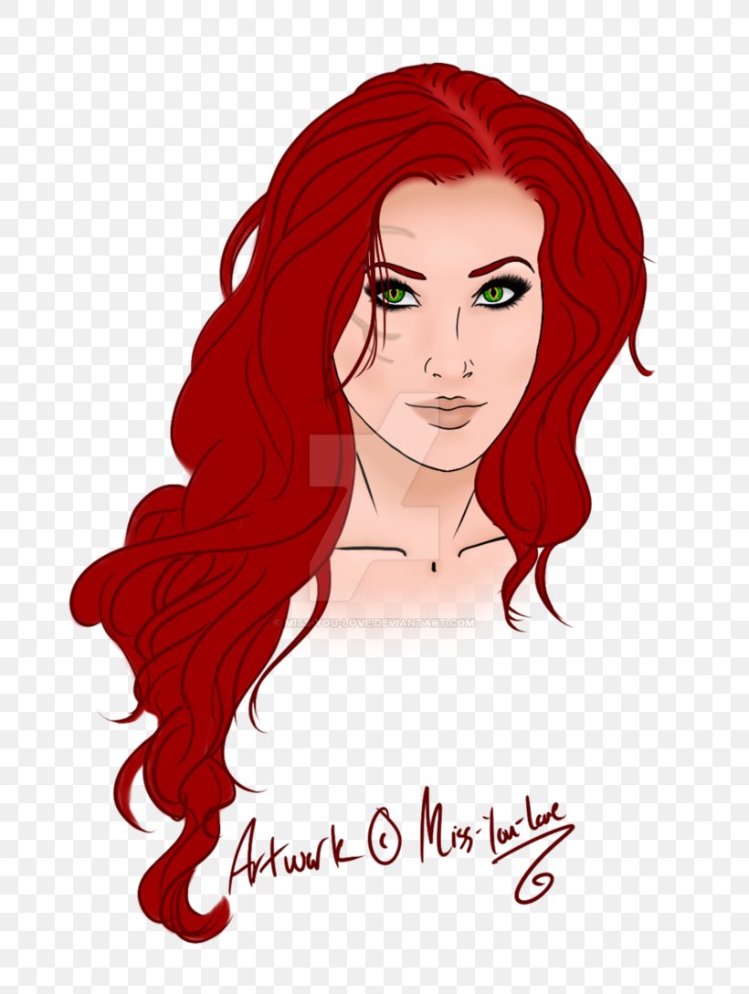 Red Hair Hair Coloring Eyebrow Black Hair, PNG, 733x1089px, Watercolor, Cartoon, Flower, Frame, Heart Download Free