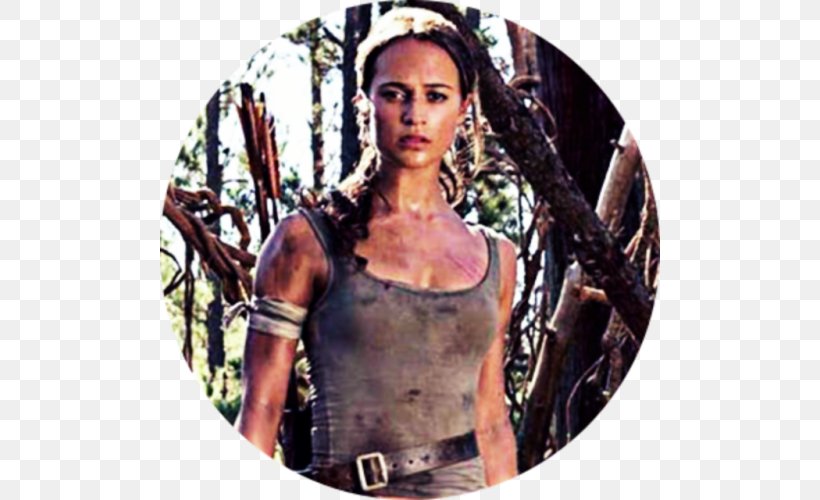 Alicia Vikander Tomb Raider: Anniversary Lara Croft Actor, PNG, 500x500px, Watercolor, Cartoon, Flower, Frame, Heart Download Free
