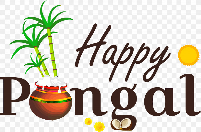 Pongal, PNG, 3000x1980px, Pongal, Commodity, Flowerpot, Line, Logo Download Free