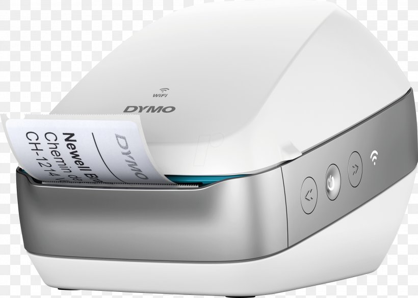 DYMO LabelWriter Wireless Label Printer DYMO BVBA Wi-Fi, PNG, 2999x2141px, Label Printer, Barcode, Dymo Bvba, Electronic Device, Electronics Download Free
