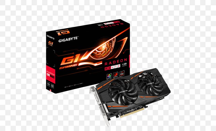 Graphics Cards & Video Adapters AMD Radeon RX 570 GDDR5 SDRAM Gigabyte Technology, PNG, 500x500px, Graphics Cards Video Adapters, Amd Radeon 500 Series, Amd Radeon Rx 570, Amd Radeon Rx 580, Computer Download Free