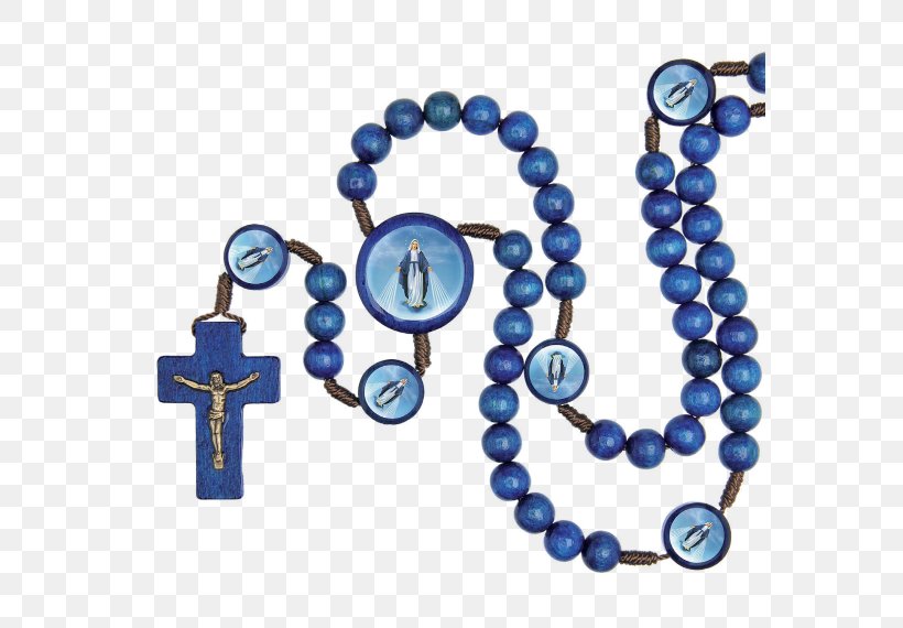 Our Lady Mediatrix Of All Graces Our Lady Of Aparecida Our Lady Of Fátima Rosary Prayer, PNG, 570x570px, Our Lady Mediatrix Of All Graces, Bead, Blue, Body Jewelry, Chaplet Of Saint Michael Download Free