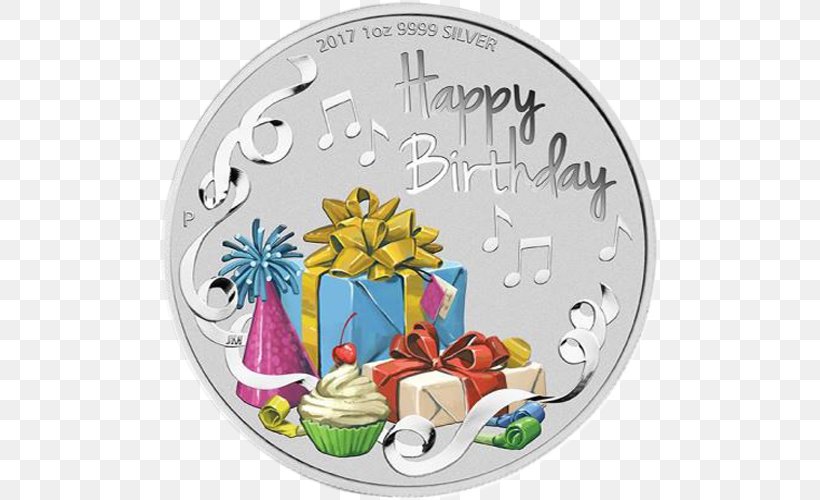 Perth Mint Birthday Silver Coin Silver Coin, PNG, 500x500px, Perth Mint, Anniversary, Australia, Birthday, Christmas Ornament Download Free
